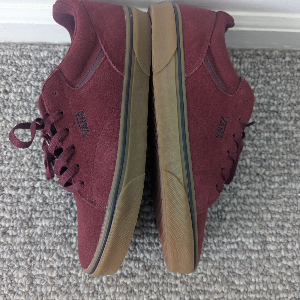 Burgundy Suede Vans